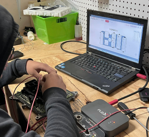 Electrical work being done